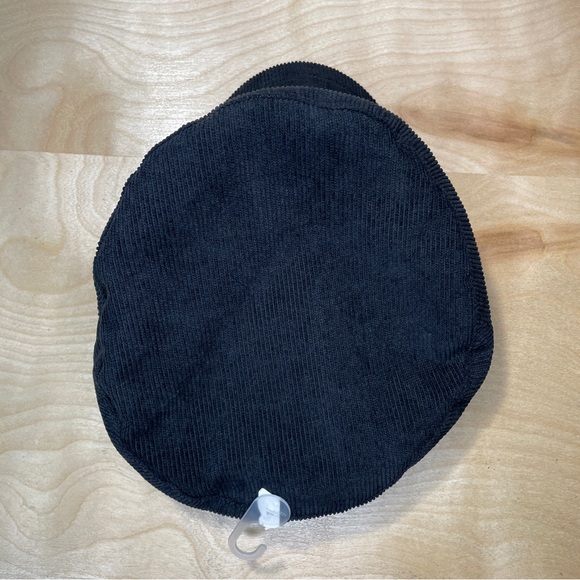 Corduroy Engineer Newsboys Hat - Black Soot - Picture 6 of 10